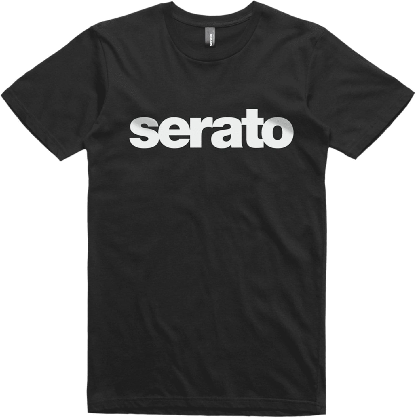 Serato Logo White on Black Mens XXL Shirt - Solotech