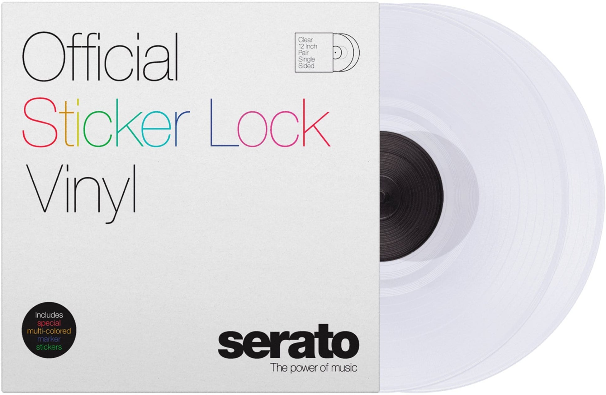 Serato Sticker Lock Vinyl - (Pair) - PSSL ProSound and Stage Lighting