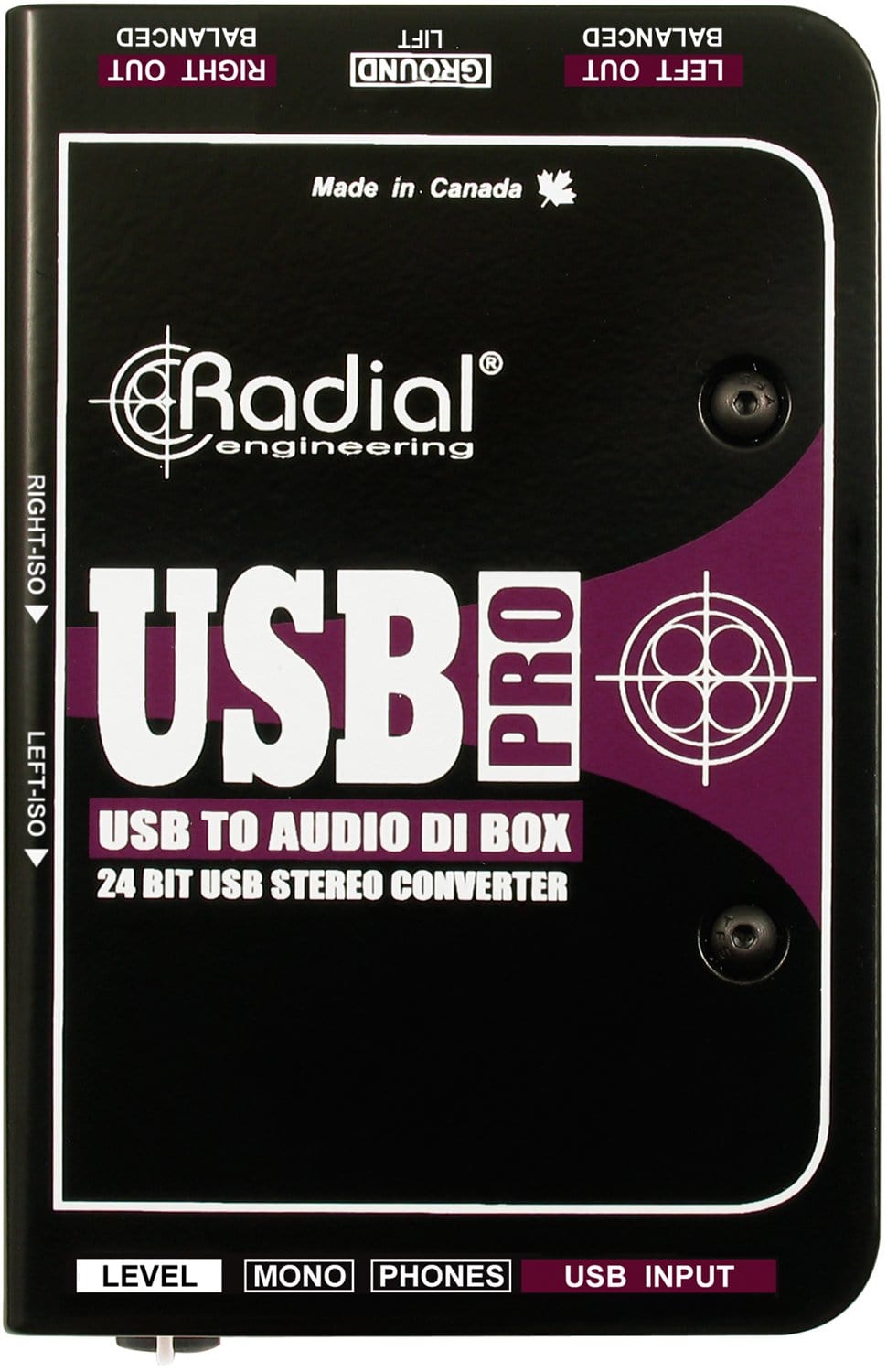 Radial Engineering USBPRO Digital Input Direct Box - ProSound and Stage Lighting