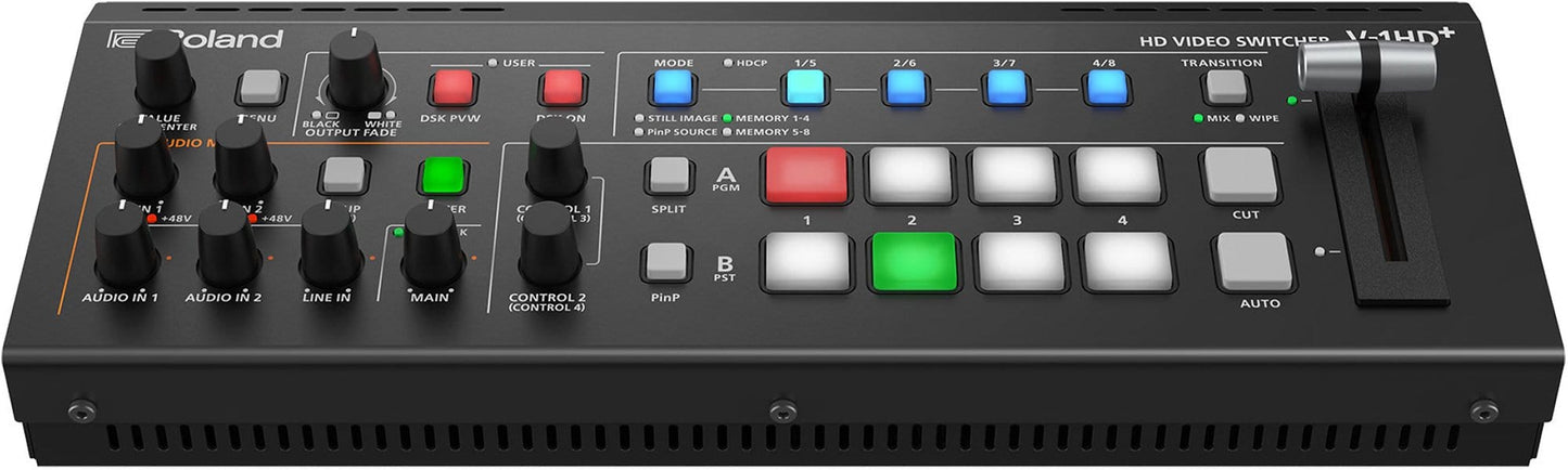 Roland V-1HD+ Video Switcher Streaming Bundle - ProSound and Stage Lighting