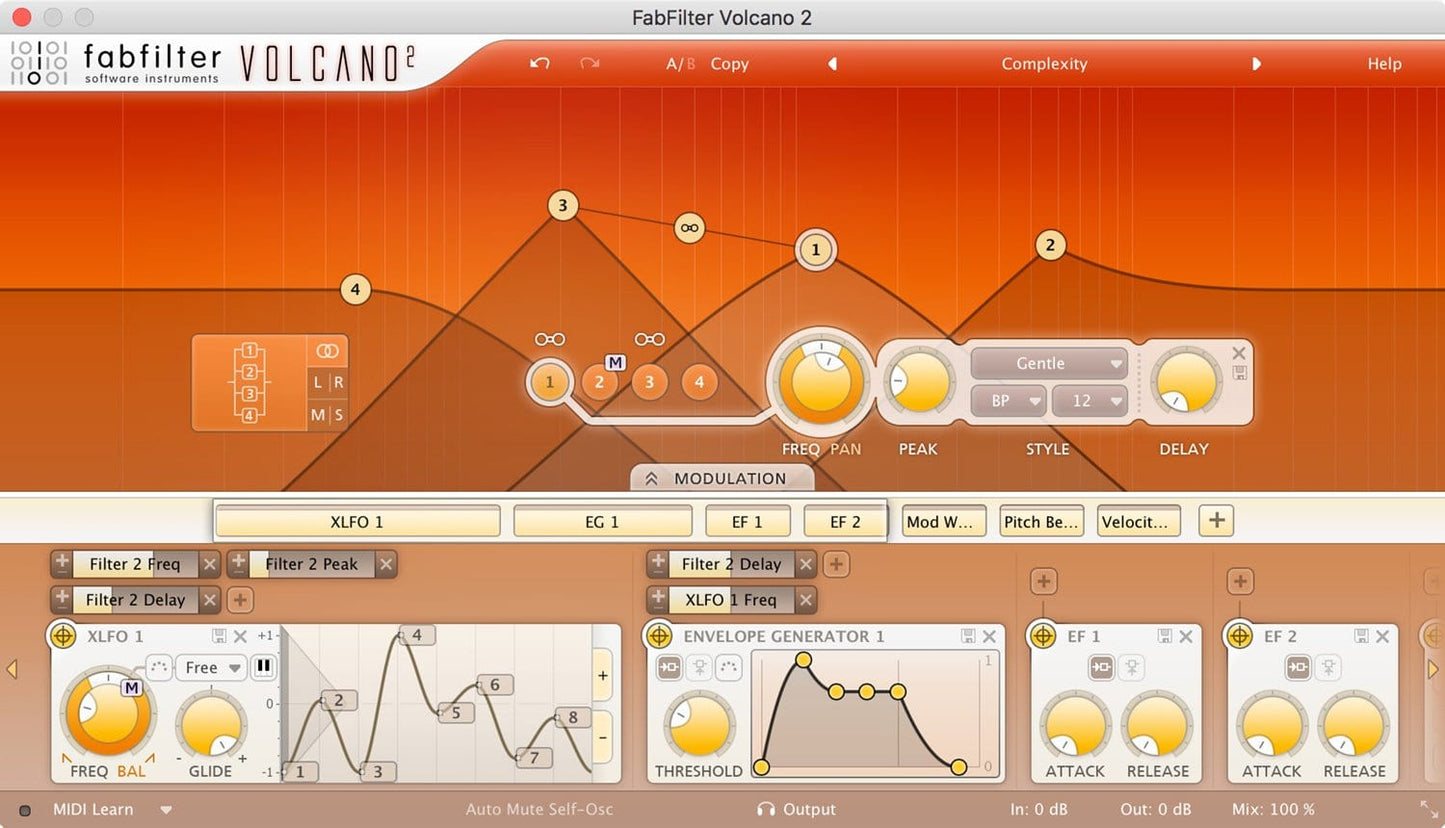 Fabfilter Volcano 2 Versatile Filter Effects Plugin - Solotech