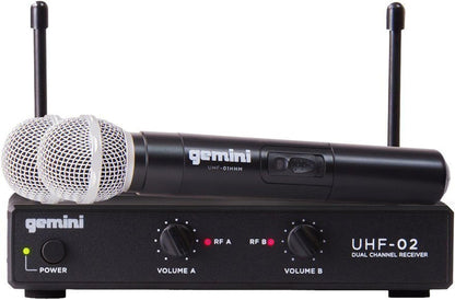 Gemini UHF-02M-S12 UHF Handheld Wireless System - ProSound and Stage Lighting