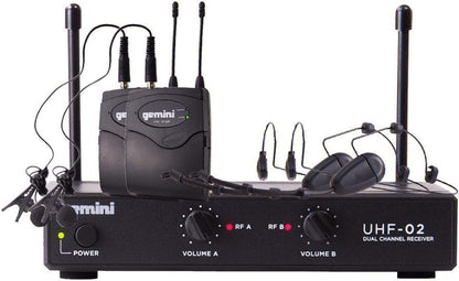 Gemini UHF-02HL-S12 UHF Lavalier Wireless Mic System - ProSound and Stage Lighting