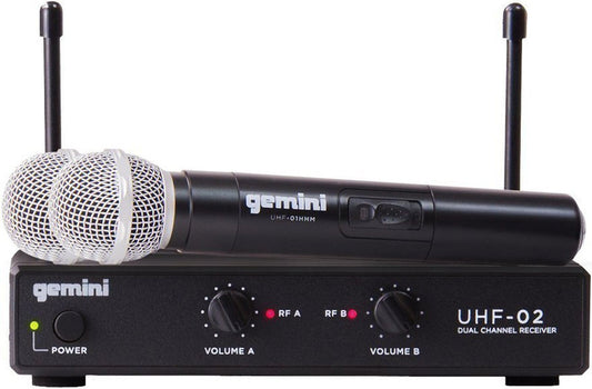 Gemini UHF-02M-S34 UHF Handheld Wireless System - ProSound and Stage Lighting