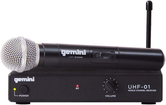 Gemini UHF-01M-F4 UHF Handheld Wireless Mic System - ProSound and Stage Lighting